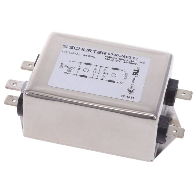 5500.2603.01 SCHURTER Inc.  Power Line Filter Modules